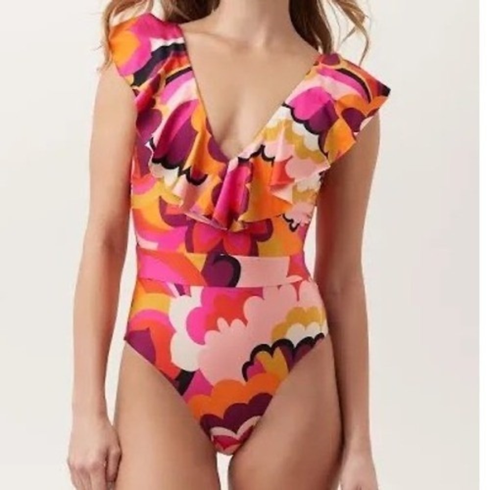Trina Turk Women's Fan Faire‎ Ruffle Women's Size 2